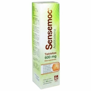 SENSEMOC (ACETYLCYSTEINE) 600MG 20 EFFERVESCENT TABLETS