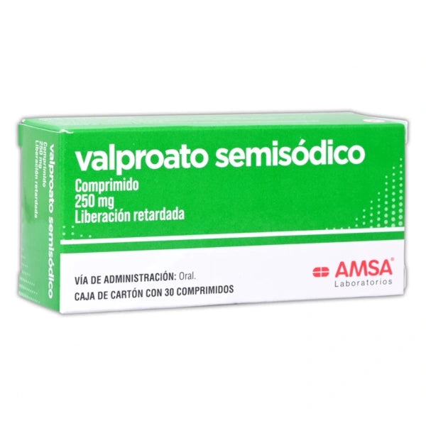 VALPROATO SEMISÓDICO (Amsa) 30 COMPRIMIDOS LIBERACIÓN RETARDADA 250 MG