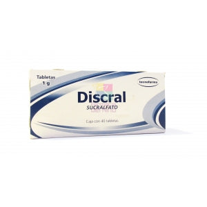 DICRAL (SUCRALFATE) BOTTLE/40 TABLETS 1GR