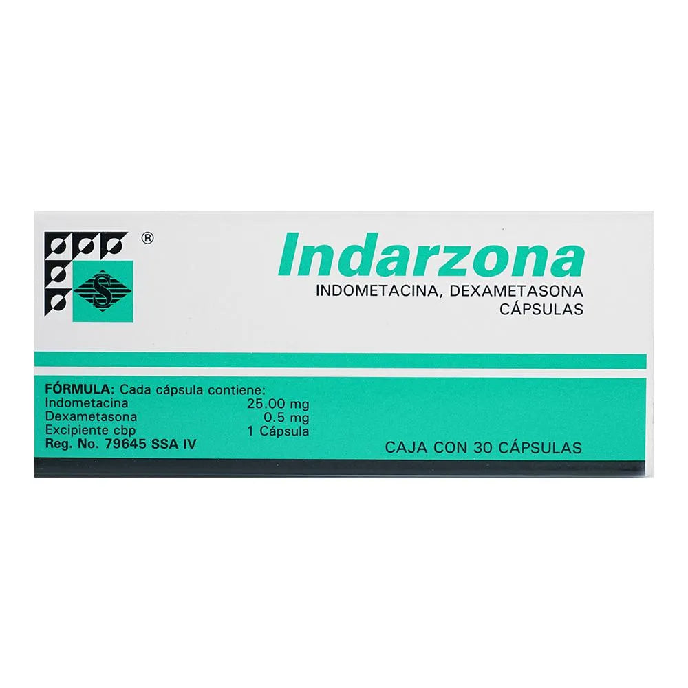 INDARZONA (INDOMETHACIN/DEXAMETHASONE) 25MG/0.5MG 30TABLETS