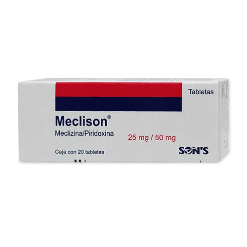 MECLISON (MECLIZINE/PYRIDOXINE) 25/50MG 20TAB