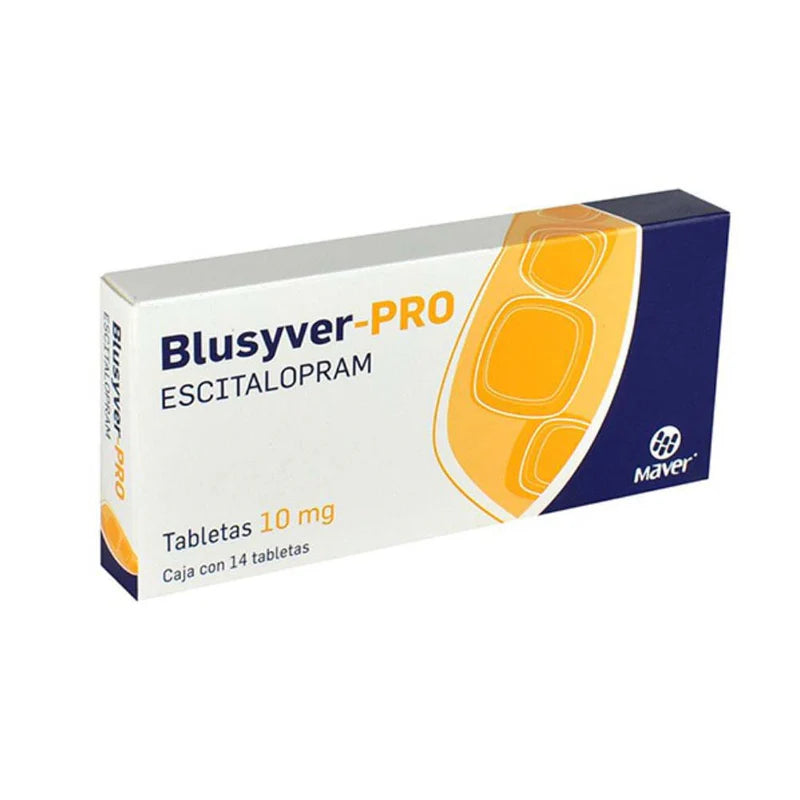 BLUSYVER- PRO (ESCITALOPRAM) 14 TABLETS 10MG