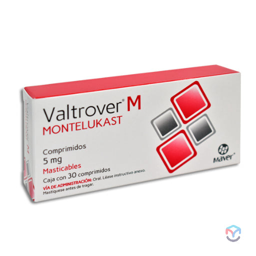 VALTROVER M (MONTELUKAST) 5MG 30 CHEWABLE TABLETS