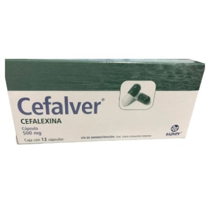 CEFALVER (CEPHALEXIN) 500MG 12CAPS