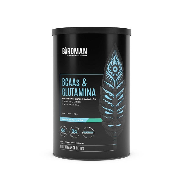 BIRDMAN BCAAs Y GLUTAMINA MORA LIMÓN 405 G