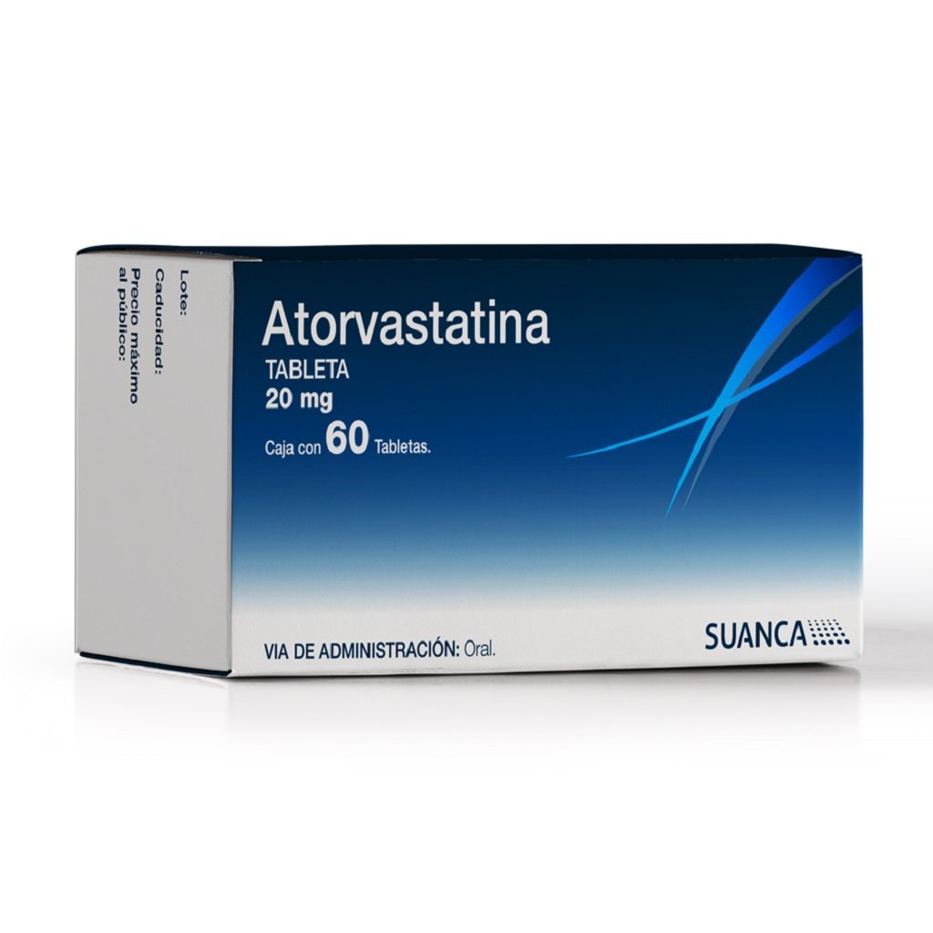 ATORVASTATINA 20MG 60TABLETAS