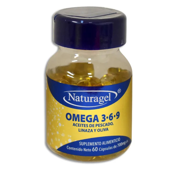 OMEGA 3.6.9 WITH FLAXSEED AND OLIVE 700MG (NATURAGEL) WITH 60 CAPSULES