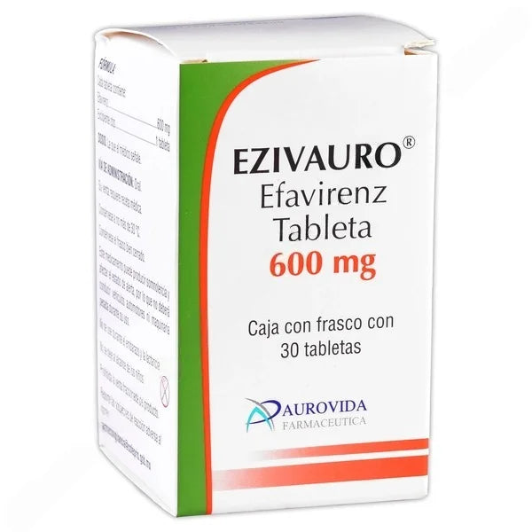 EZIVAURO (EFAVIRENZ) 600MG 30 TABLETS