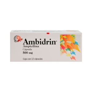 AMBIDRIN (AMPICILLIN) 500MG 12 CAPS