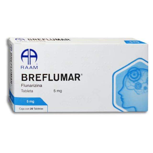 BREFLUMAR (FLUNARIZINE) 5MG 20 TABLETS