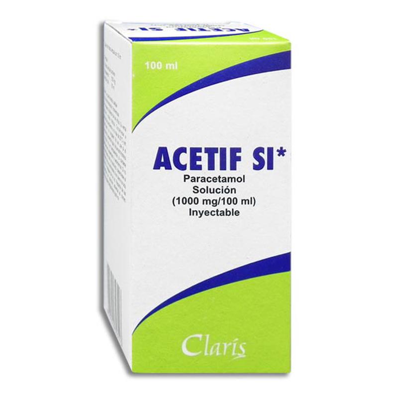 ACETIF SI* SOL. INJ 1000 MG/ 100ML