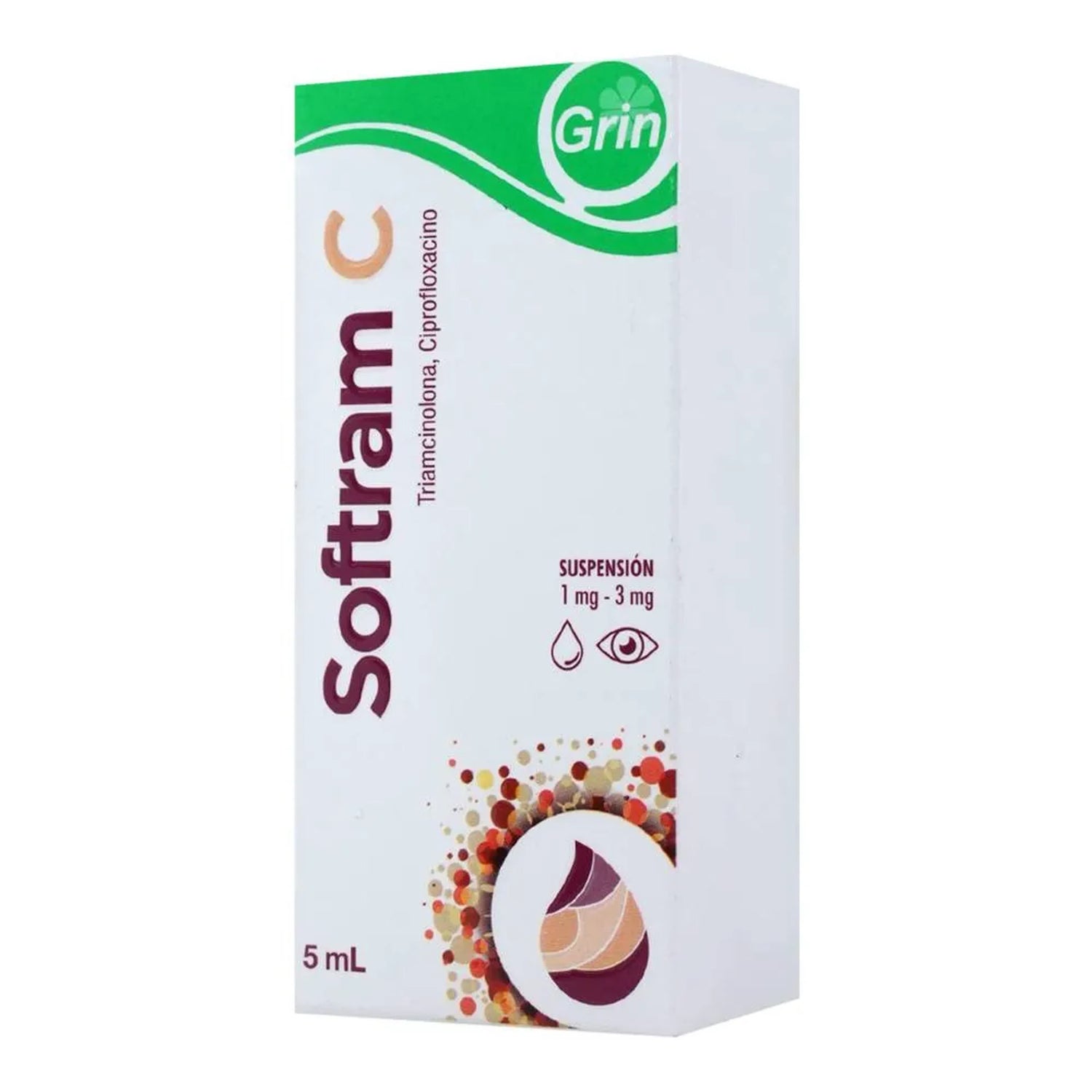 SOFTRAM C (TRIAMCINOLONE/CIPROFLOXACIN) SUSPENSION 5ML