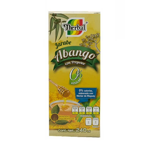 ABANGO WITH PROPOLIS AND AGAVE HONEY 0% SUGAR SYRUP 240ML