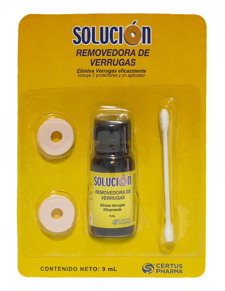 SOLUCIÓN REMOVEDORA DE VERRUGAS FRASCO 9 ML
