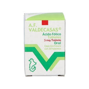 A.F VALDECASAS (FOLIC ACID) 5MG 20 TABLETS