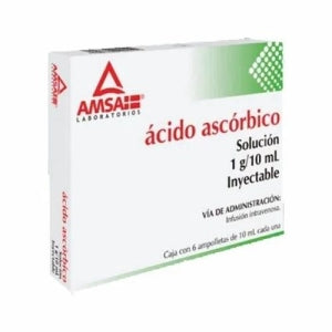 ASCORBIC ACID INJ. SOL. 1G/10ML 6AMPS