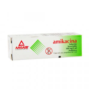 AMIKACIN 100MG/2ML INJ. SOL. W/ 1 AMP.
