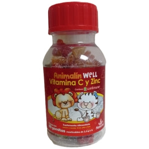 ANIMALIN WELL VITAMIN C AND ZINC W/60 GUMMIES