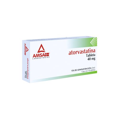 ATORVASTATINA 40MG 10TABLETAS
