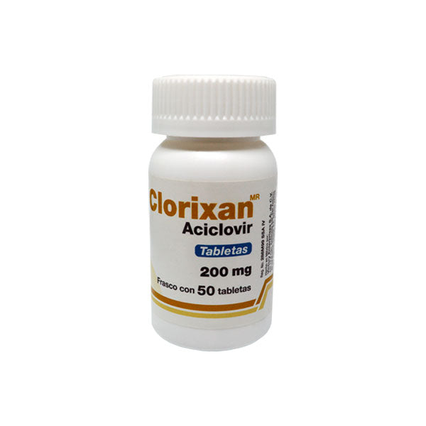 CLORIXAN (ACYCLOVIR) 200MG 50TABLETS
