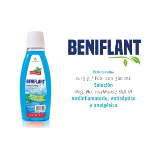 BENIFLANT SOLUTION (BENCIDAMINE) 0.15G/100ML 360ML