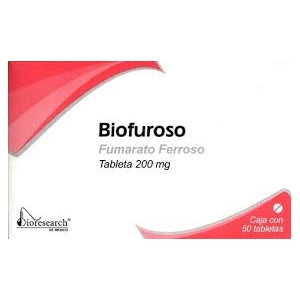 BIOFUROSO (FERROUS FUMARATE) 200MG 50 TABLETS