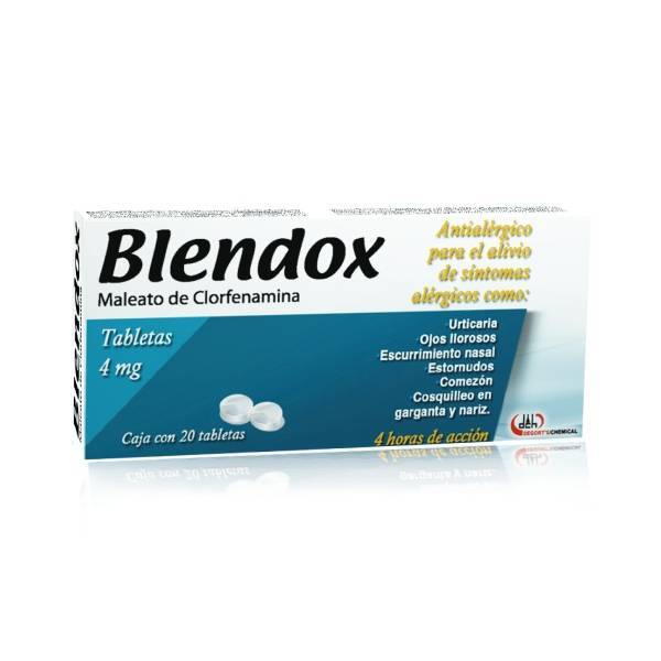 BLENDOX (CHLORPHENAMINE) 4MG 20TABS