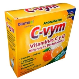 C-VYM (VITAMINS C, B & MINERALS) 10 SACHETS 9.0G EFFERVESCENT