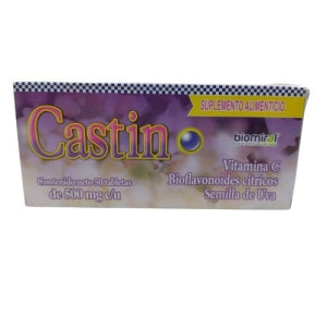 CASTIN (VITAMIN C, CITRUS BIOFLAVONOIDS, GRAPE SEED) 500MG 50TABLETS