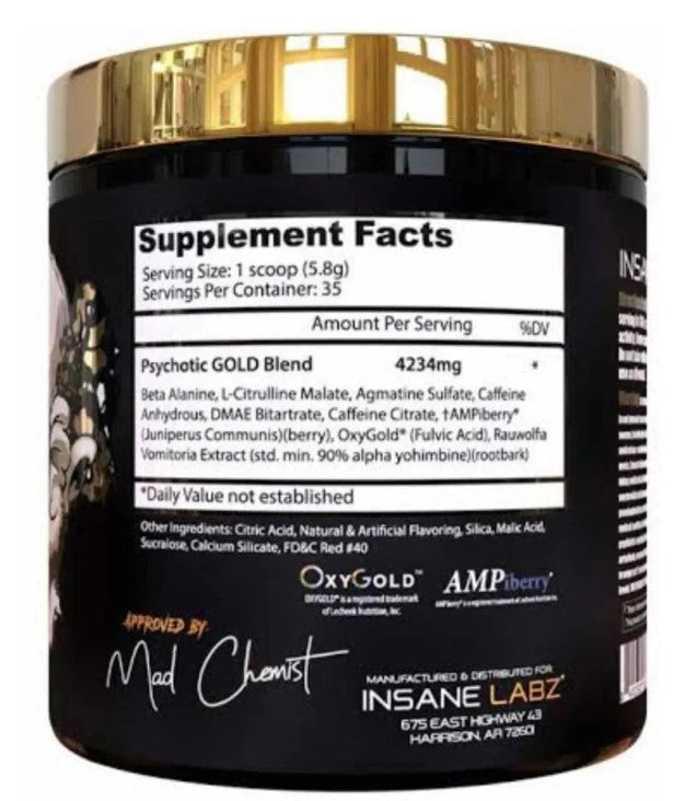 INS PSYCHOTIC GOLD 35SERV FRUIT PUNCH