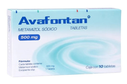 AVAFONTAN (METAMIZOLE SODIUM) 500MG 10TABLETS