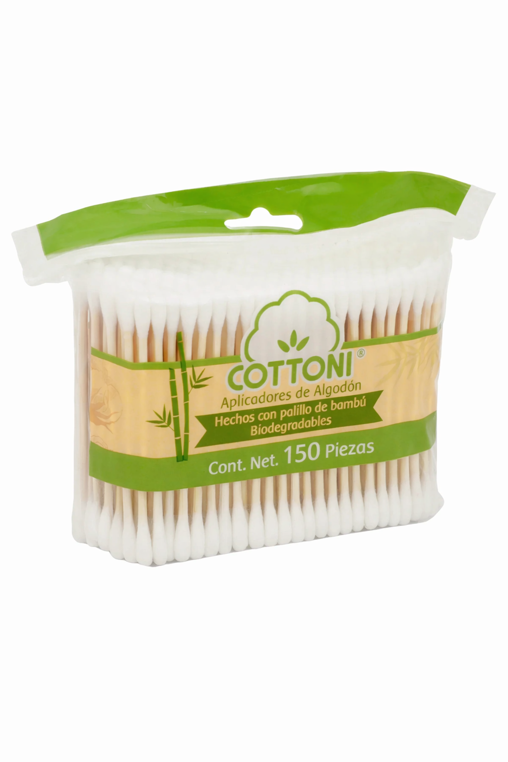 APLICADORES DE ALGODON BIODE COTTONI BOLSA 150 PZ
