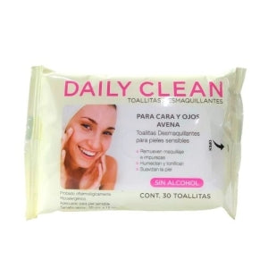 DAILY CLEAN MAKEUP REMOVER WIPES 30CT