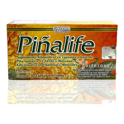 PIÑALIM 500 mg WITH 30 CAPSULES ADDED WITH VITAMINS AND MINERALS