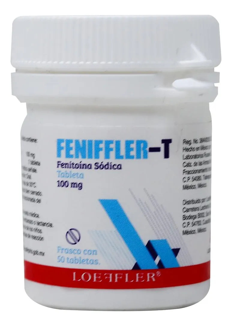 PHENIFFLER-T (PHENYTOIN) 100MG 50TABLETS