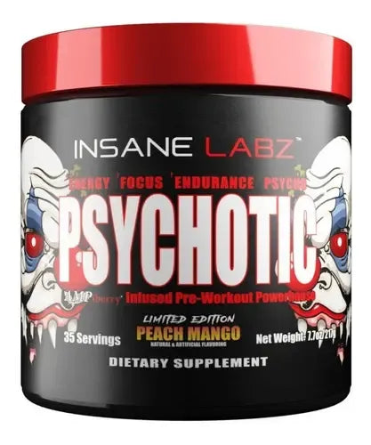 INSANE LABZ PSYCHOTIC PEACH MANGO 30 SERVICIOS