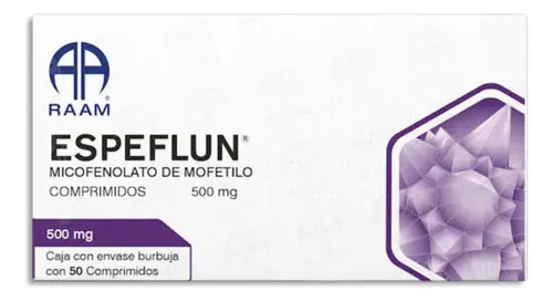 ESPEFLUN (MYCOPHENOLATE MOFETIL) 50COMP 500MG