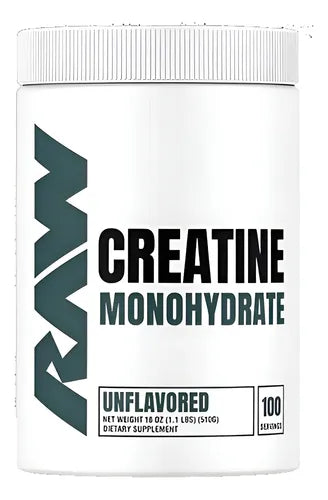 RAW CREATINA MONOHIDRATADA 100 SERVICIOS SIN SABOR