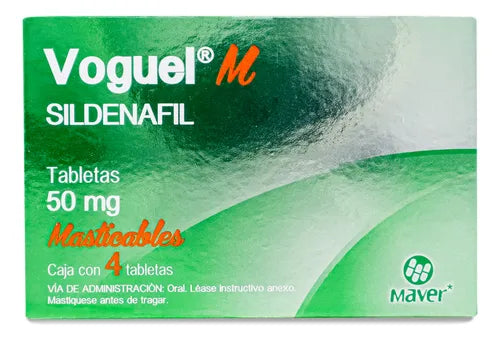 VOGUEL M (SILDENAFIL) 50MG 4 CHEWABLE TABLETS