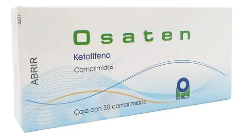 OSATEN (KETOTIFEN) 1MG WITH 30 TABLETS
