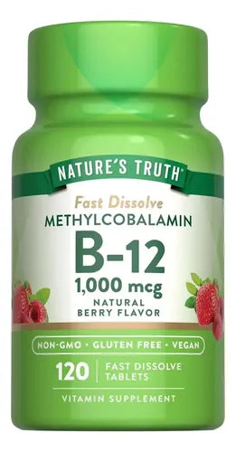 NATURE´S TRUTH B-12 1,000 MG 120 TABLETAS
