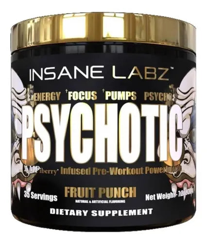 INSANE LABZ PSYCHOTIC GOLD FRUIT PUNCH 35 SERVICIOS