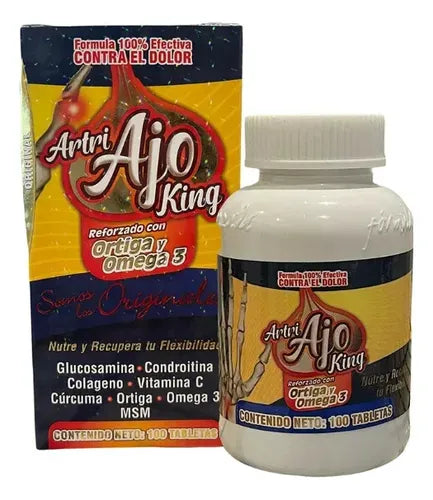 ARTRI AJO KING ORTIGA Y OMEGA 3 100 TABLETAS