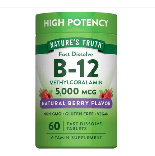 NATURE´S TRUTH B-12 5,000 MCG 60 TABLETAS