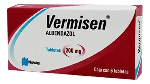 VERMISEN (ALBENDAZOLE) 200MG 6TABLETS