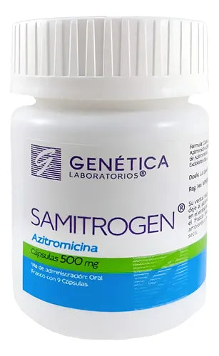 SAMITROGEN (AZITHROMYCIN) 500MG 9 CAPSULES