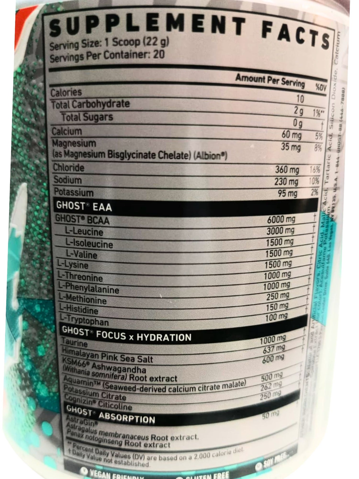 GHOST INTRA 20 SERV BLUE RASBERRY