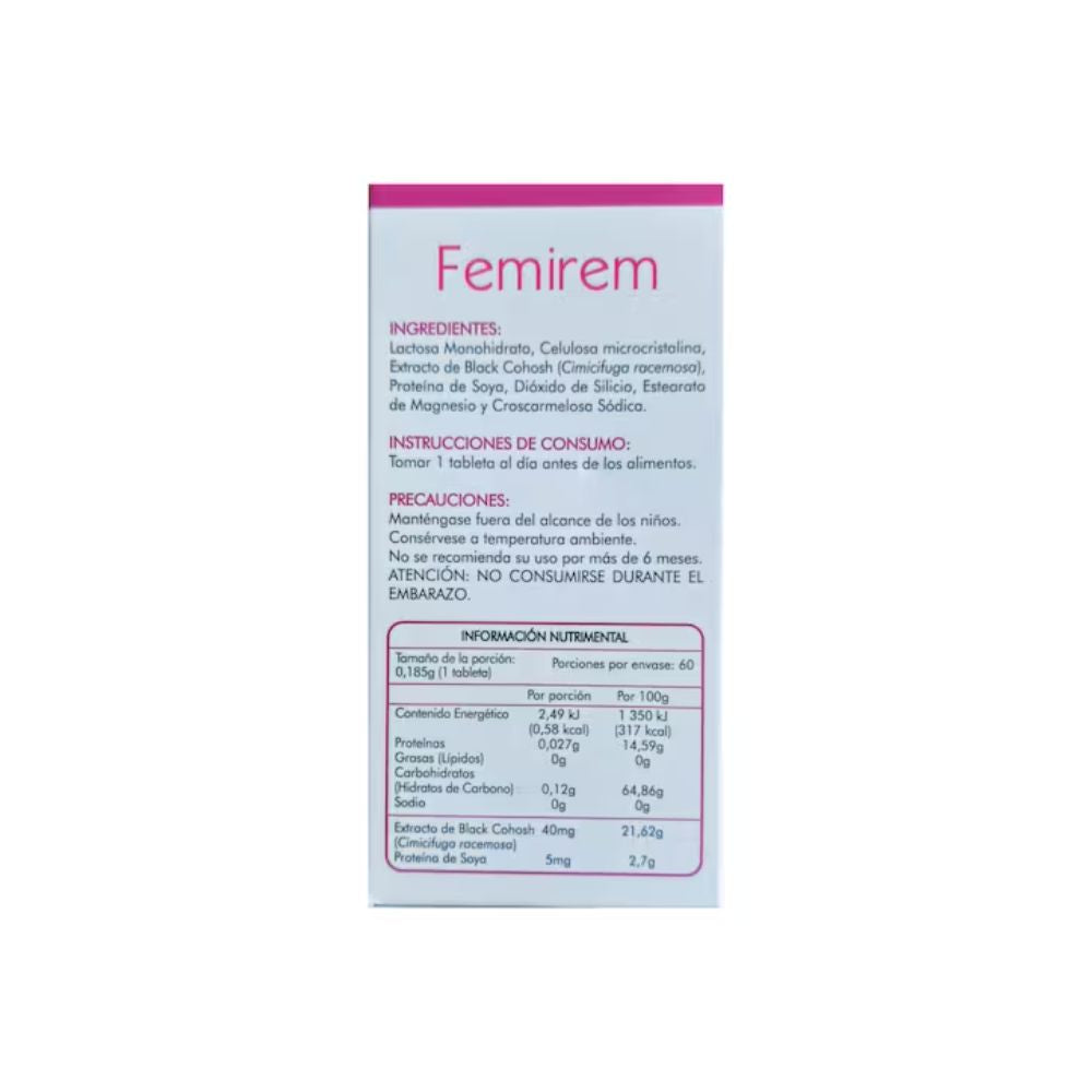 FEMIREM C/60 TABS. 185 MG