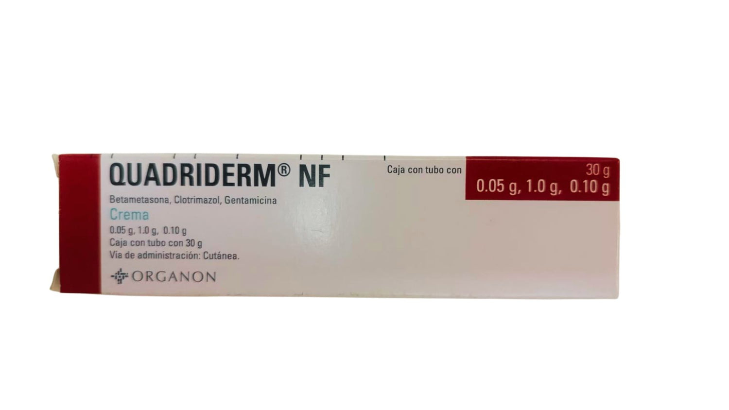 QUADRIDERM NF (BETAMETHASONE, CLOTRIMAZOLE, GENTAMICIN) 30 G CREAM
