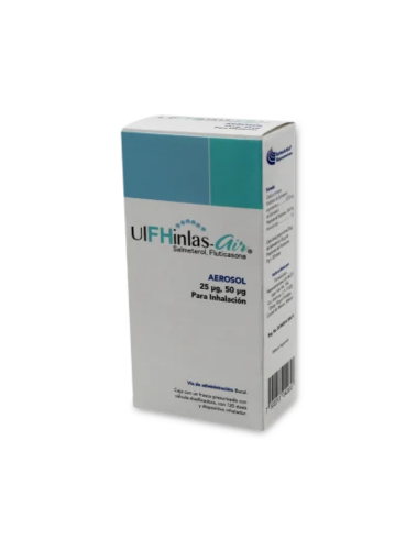ULFHINLAS-AIR INHALATION AEROSOL (SALMETEROL, FLUTICASONE) 25UG/50UG 120 DOSES